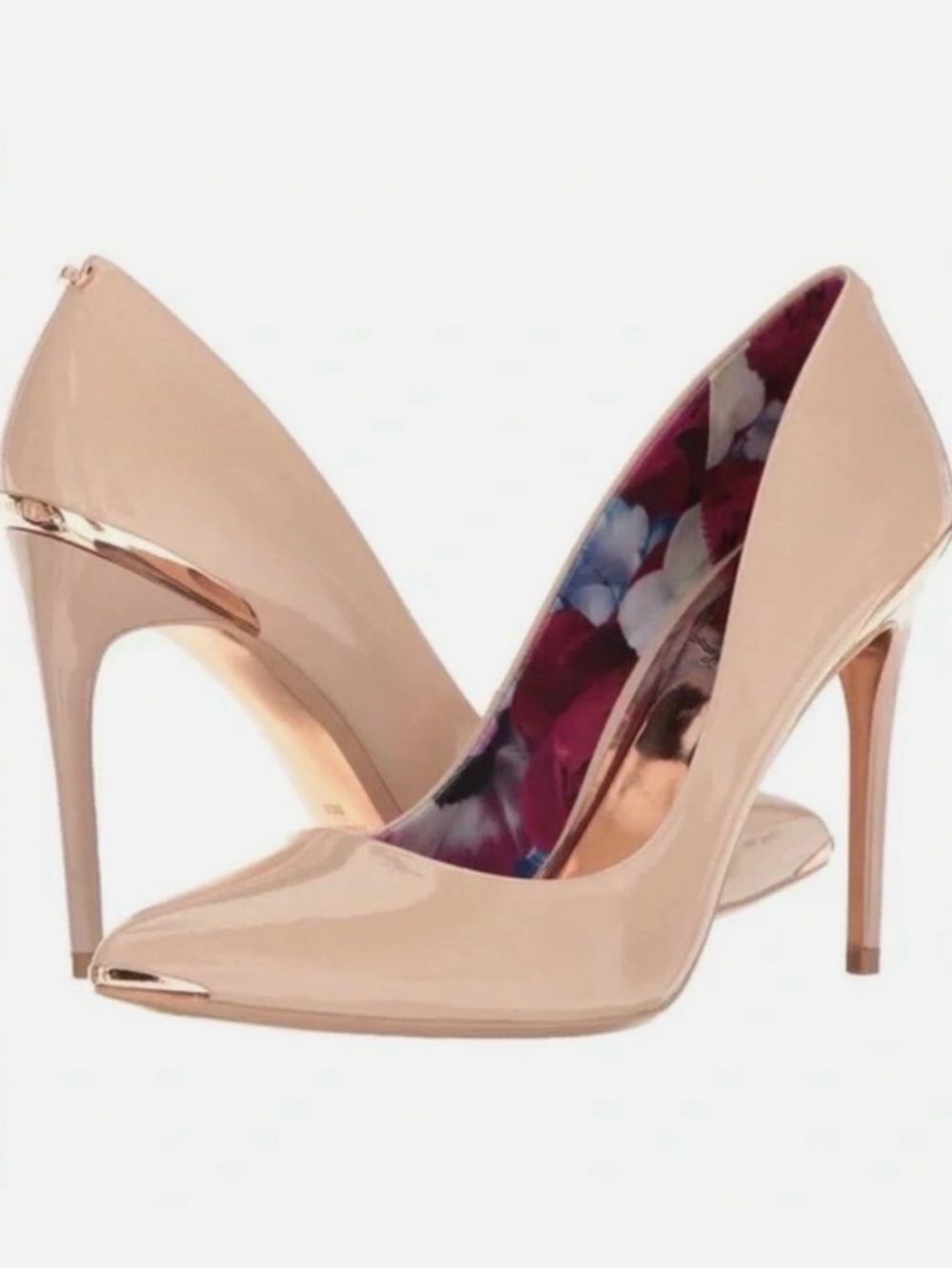 Ted Baker Kawwa Leather Heels in Rose Size 6.5